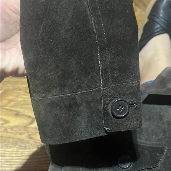 VTG Apostrophe Women’s Brown 100% Soft Genuine Leather Jacket Size 8 Button Up - Picture 6 of 6